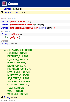 java.awt.Cursor