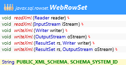 javax.sql.rowset.WebRowSet