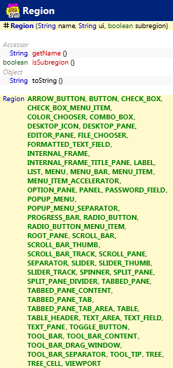 javax.swing.plaf.synth.Region