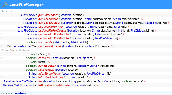 javax.tools.JavaFileManager