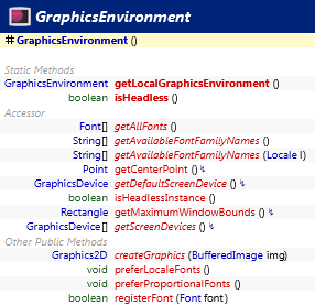 java.awt.GraphicsEnvironment