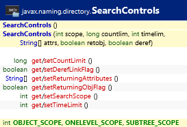 javax.naming.directory.SearchControls