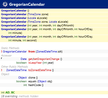 java.util.GregorianCalendar