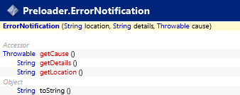 javafx.application.Preloader.ErrorNotification