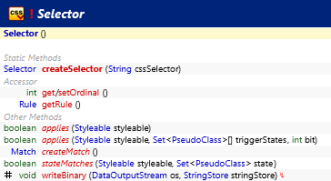 javafx.css.Selector