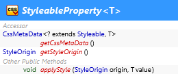 javafx.css.StyleableProperty